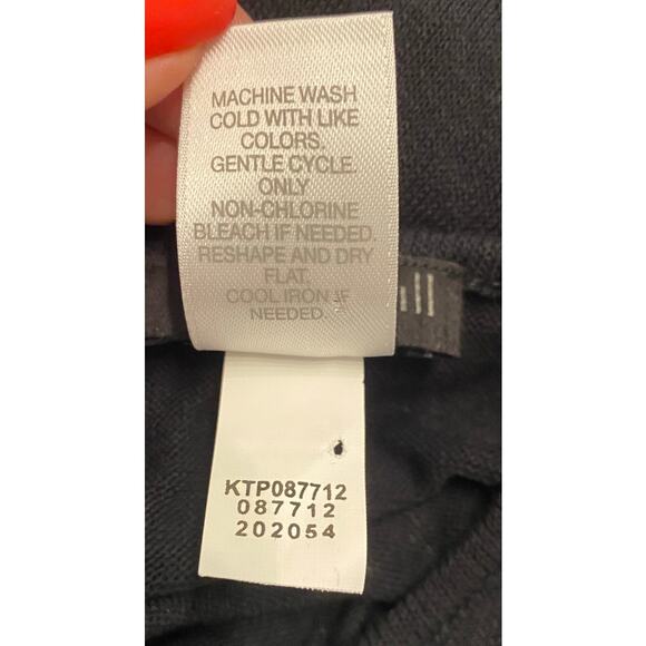 J.Jill Wearever Collection Long Sleeve Black Layering Sweater Dress Side Slit PS - Picture 7 of 7